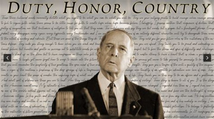 Where was the speech duty honor country given