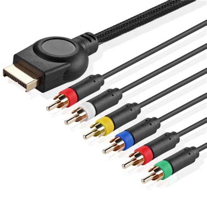Which color is video on a component cable