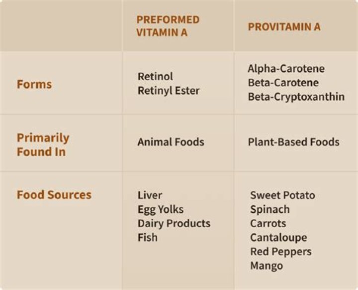 Which of the following foods has the largest amount of preformed vitamin A