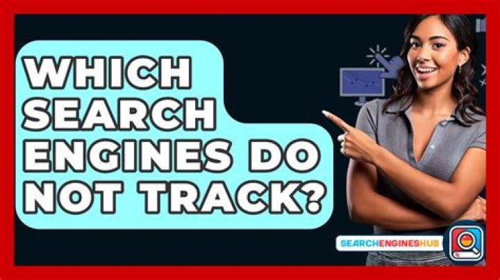 Which search engines do not track?