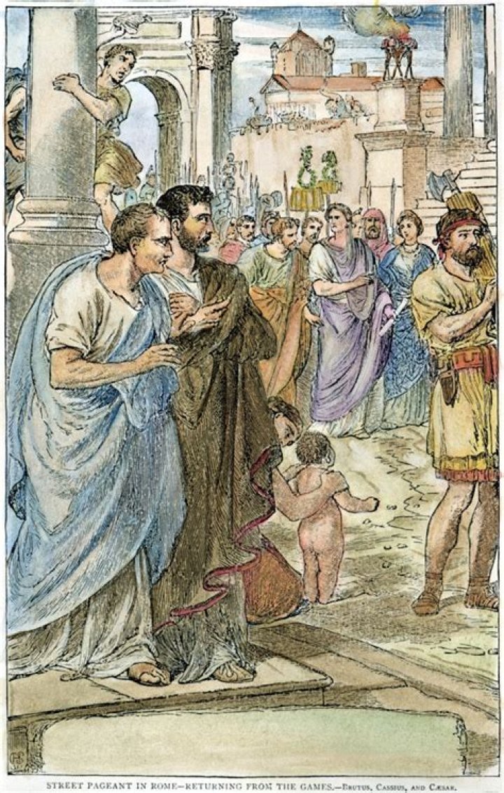 Who conspired with Brutus and Cassius?
