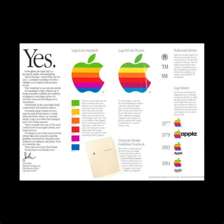 Who designed the original Apple logo?