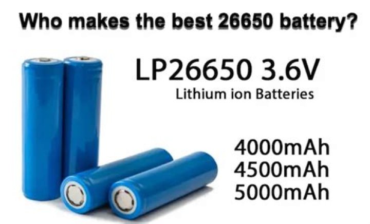 Who makes the best 26650 battery?