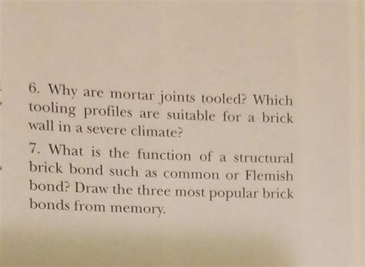 Why are mortar joints tooled