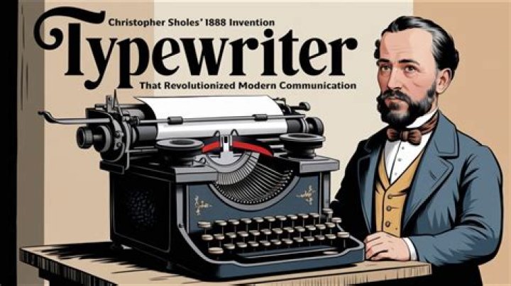 Why did Christopher Sholes invent the typewriter?