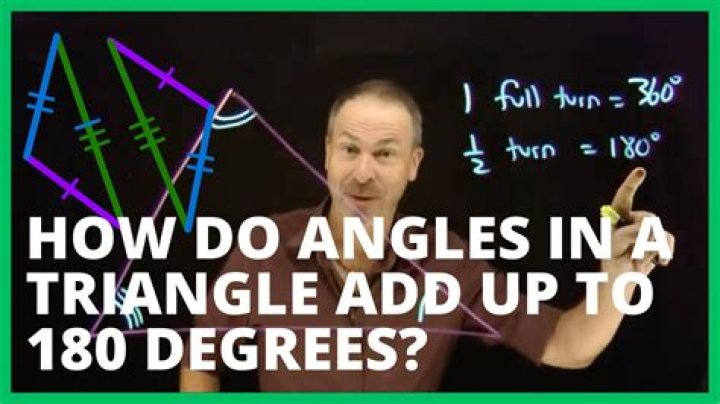 Why does a triangle have 180 degrees?