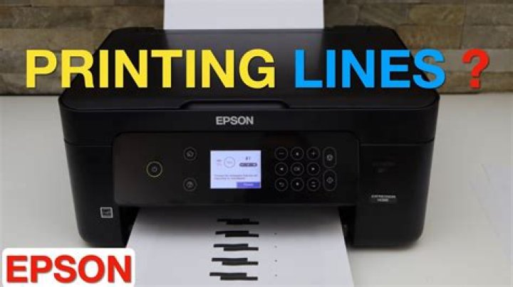 Why does my Epson printer print with lines?