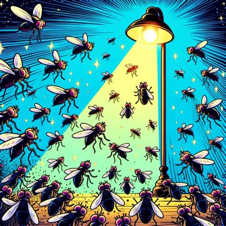 Why flies are attracted to light?