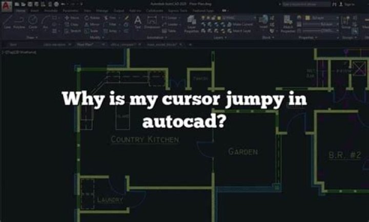 Why is my cursor jumpy in AutoCAD