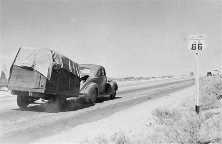 Why was Route 66 important during the Great Depression