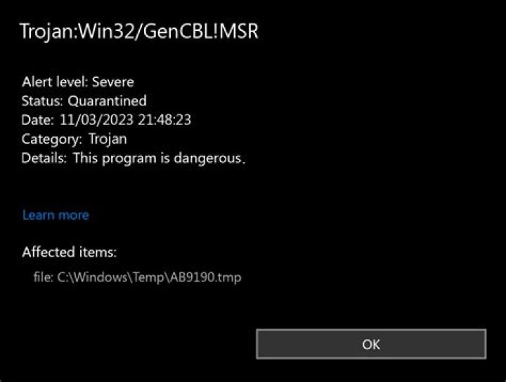 Win32/GenCBL.AQS